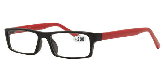 Wholesale - RS 1310 +2.00 - Rectangular Plastic Reading Glasses - Dynasol Eyewear