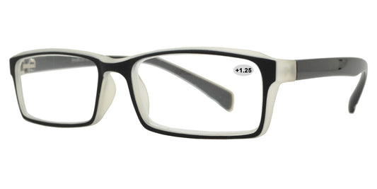 Wholesale - RS 1313 +1.25 - Plastic Rectangular Reading Glasses - Dynasol Eyewear