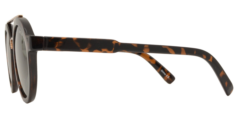 Wholesale - PL Seth - Polarized Round Key Hole Plastic Sunglasses - Dynasol Eyewear
