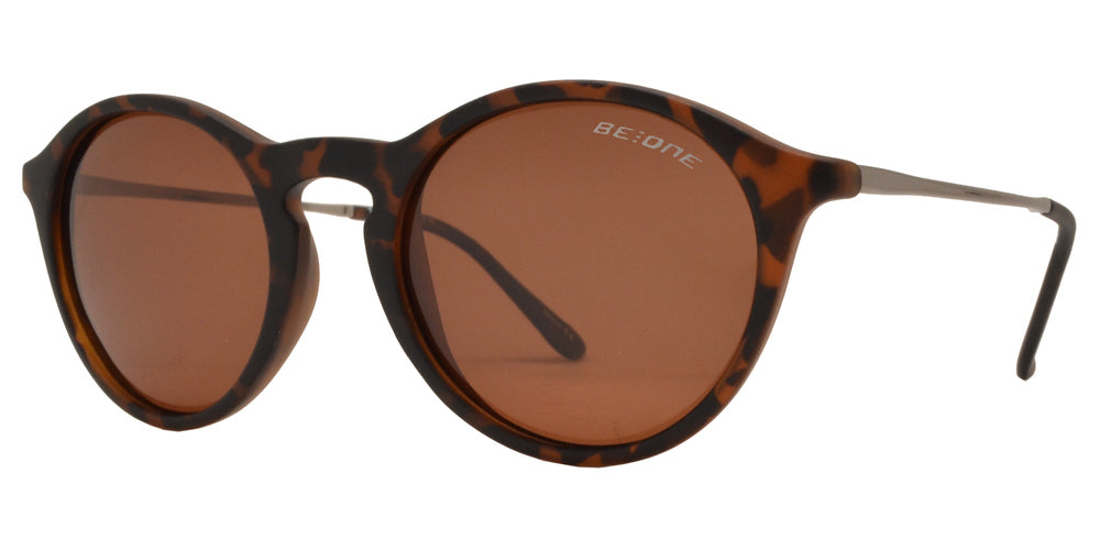 Wholesale - PL Tyler - Polarized Round Horn Rimmed with Keyhole Plastic Sunglasses - Dynasol Eyewear