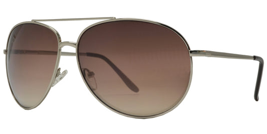 X 11083 - Metal Oval Shaped Sunglasses