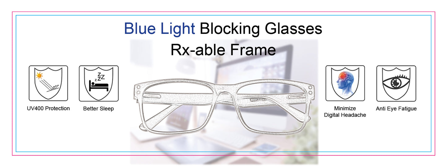 BL 8834 - TR90 Rx-able Blue Light Blocking Glasses