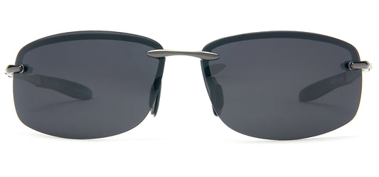 PL 3625 - Polarized Men Rimless Sport Metal Sunglasses