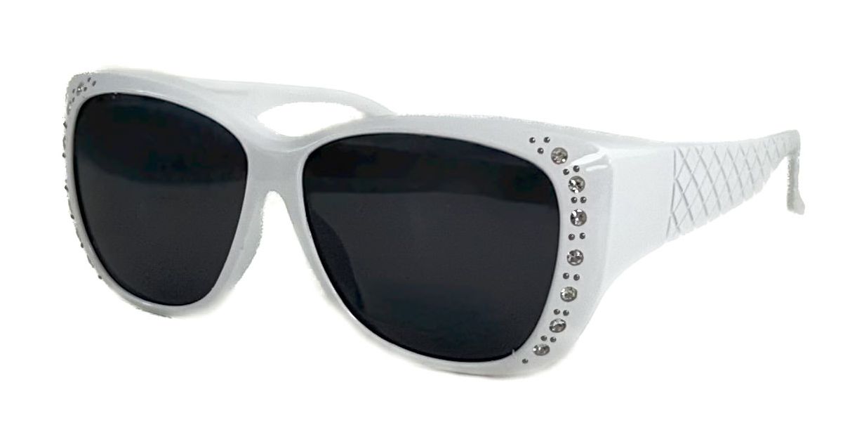 PL 7833 BX - Women's Cover Over 1.1 MM Polarized Sunglasses with Rhinestones