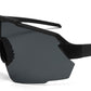 9058 RVC - Semi Rimless Color Mirror One Piece Shield Lens Sports Sunglasses