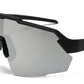 9058 RVC - Semi Rimless Color Mirror One Piece Shield Lens Sports Sunglasses