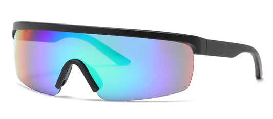 2682 - One Piece Lens Plastic Shield Sunglasses