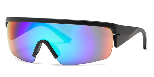 2683 - One Piece Lens Plastic Shield Sunglasses