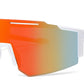 2687 - Semi Rimless Color Mirror One Piece Shield Lens Sports Sunglasses