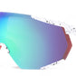 2688 - Semi Rimless Color Mirror One Piece Shield Lens Sports Plastic Sunglasses