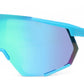 2688 - Semi Rimless Color Mirror One Piece Shield Lens Sports Plastic Sunglasses