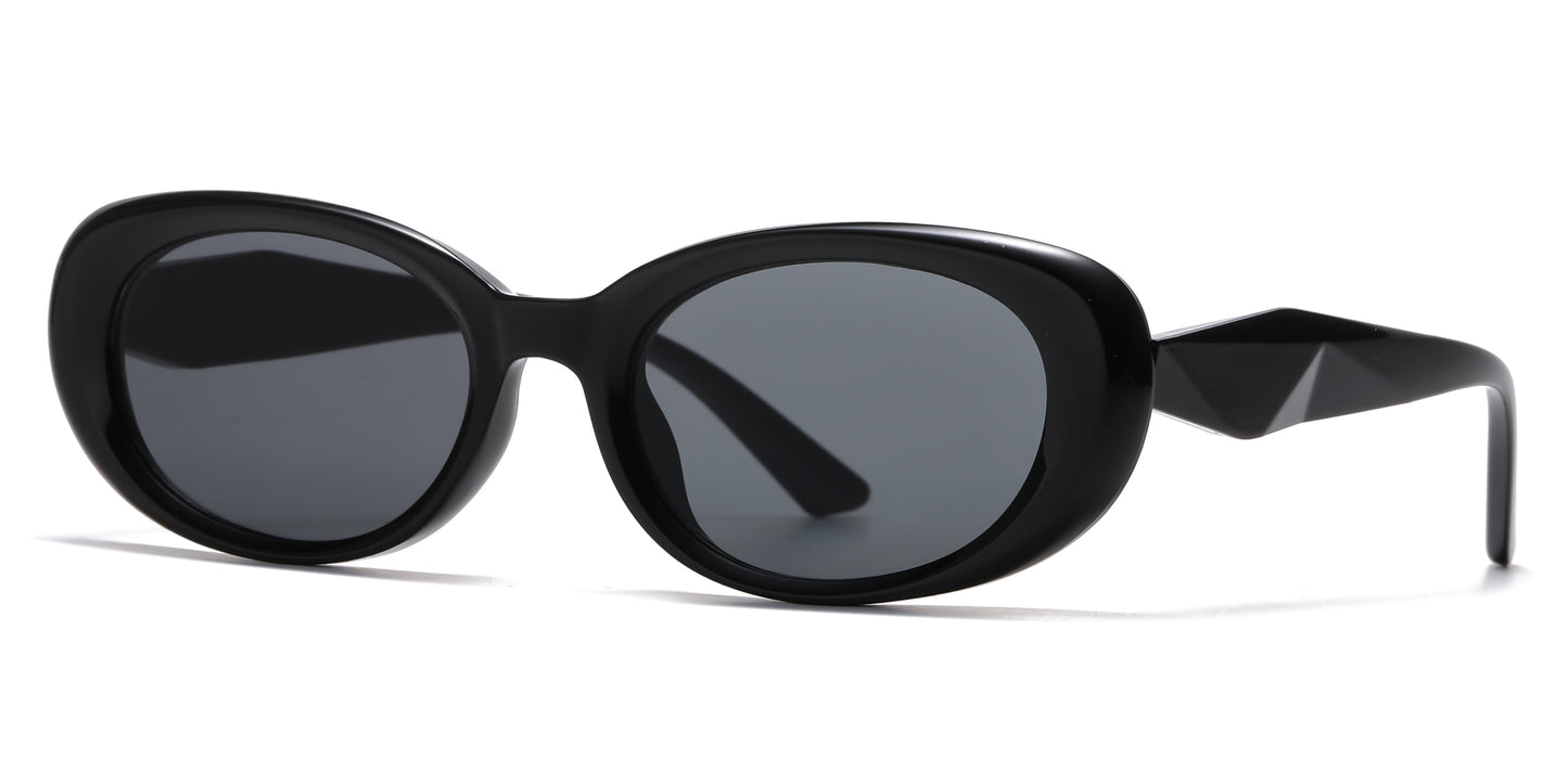 2691 - Rectangular Plastic Sunglasses