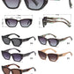 2696 - Cat Eye Flat Lens Women Plastic Sunglasses