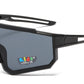 4583 - Kids Sports Shield Sunglasses with Color Mirrored Lens