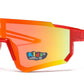 4583 - Kids Sports Shield Sunglasses with Color Mirrored Lens