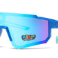 4583 - Kids Sports Shield Sunglasses with Color Mirrored Lens