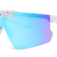 4586 - Kids Sport One Piece Flip Up Lens Shield Sunglasses with Color Mirrored Lens