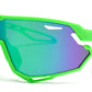 4587 - Kids Sport One Piece shield Sunglasses with Color Mirrored Lens