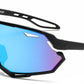 4587 - Kids Sport One Piece shield Sunglasses with Color Mirrored Lens