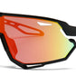 4587 - Kids Sport One Piece shield Sunglasses with Color Mirrored Lens