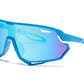 4587 - Kids Sport One Piece shield Sunglasses with Color Mirrored Lens