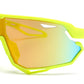 4587 - Kids Sport One Piece shield Sunglasses with Color Mirrored Lens