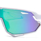 4587 - Kids Sport One Piece shield Sunglasses with Color Mirrored Lens