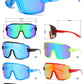 4588 - Kids Semi Rimless Color Mirror One Piece Shield Lens Sports Sunglasses