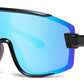 4588 - Kids Semi Rimless Color Mirror One Piece Shield Lens Sports Sunglasses