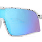 4590 - Kids Sport One Piece Shield Plastic Sunglasses with Color Mirrored Lens