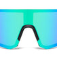 4591 - Kids Semi Rimless Color Mirror One Piece Shield Lens Sports Kids Sunglasses