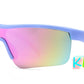 4593 -  Kids Sports Semi Rimless One Piece Lens Plastic Sunglasses