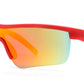 4593 -  Kids Sports Semi Rimless One Piece Lens Plastic Sunglasses