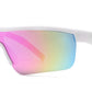 4593 -  Kids Sports Semi Rimless One Piece Lens Plastic Sunglasses