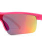 4593 -  Kids Sports Semi Rimless One Piece Lens Plastic Sunglasses