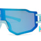 4902 - Kids Sport Rimless One Piece Shield Plastic Sunglasses