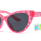 4903 - Kids Cat Eye Flower Print Plastic Sunglasses