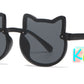 4905 - Kids Cat Shape Plastic Sunglasses