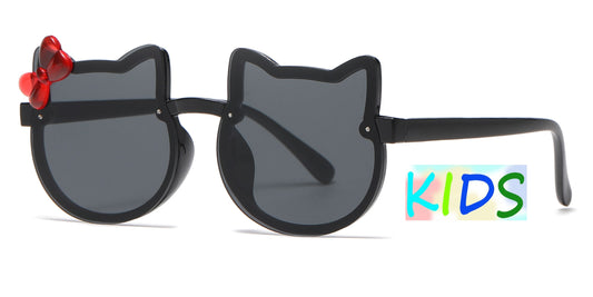 4905 - Kids Cat Shape Plastic Sunglasses