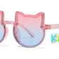 4905 - Kids Cat Shape Plastic Sunglasses