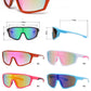 4906 - Kids Sport One Piece Shield Plastic Sunglasses with Color Mirrored Lens