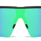 4909 - Kids Semi Rimless Color Mirror One Piece Shield Lens Sports Plastic Sunglasses