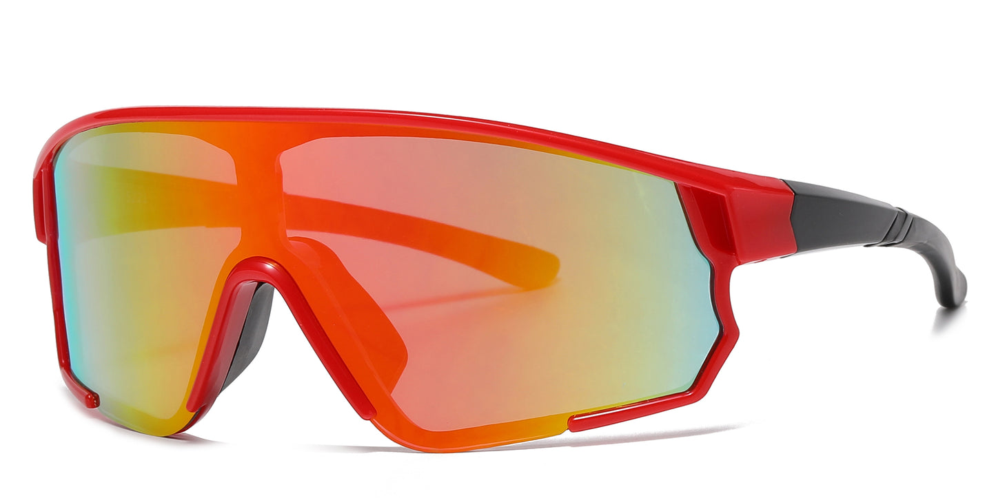 5221 - Plastic Sports One Piece Sunglasses