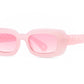 5223 - Rectangular Plastic Sunglasses