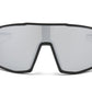 5228 - Plastic Flat Top One Piece Sports Rimless Sunglasses