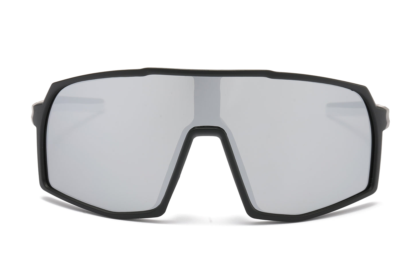 5228 - Plastic Flat Top One Piece Sports Rimless Sunglasses