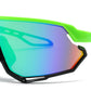 5232 - Plastic Sports Sunglasses with Color Mirror Lens