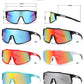 5233 - Plastic Flat Top One Piece Sports Rimless Sunglasses