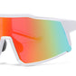 5233 - Plastic Flat Top One Piece Sports Rimless Sunglasses