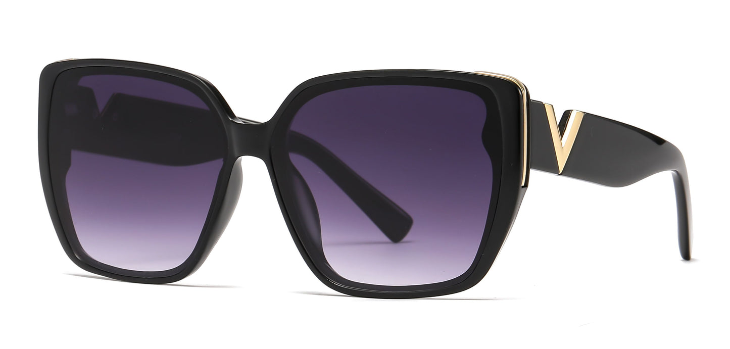 5236 - Fashion Square Butterfly Plastic Sunglasses